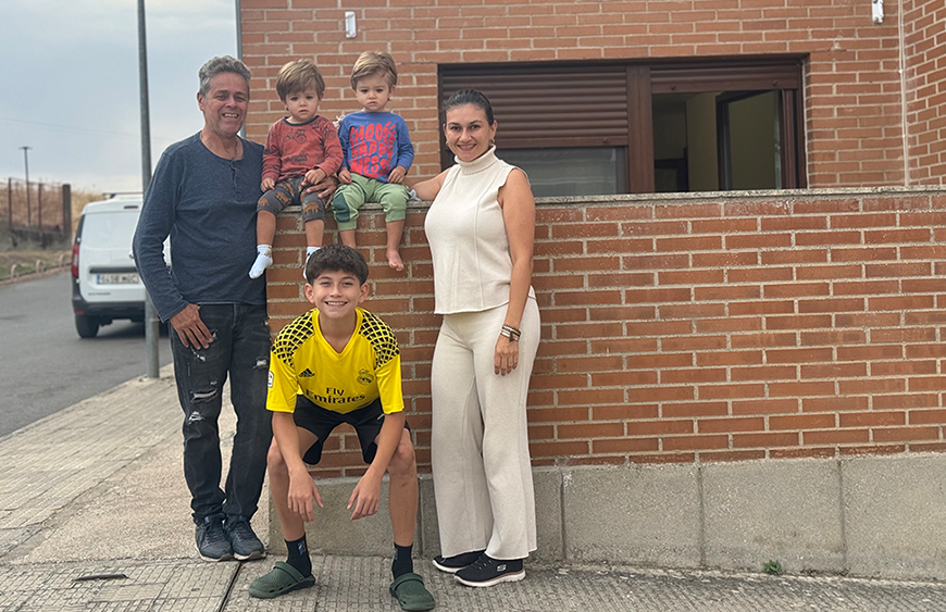 Una Familia en su llegada…